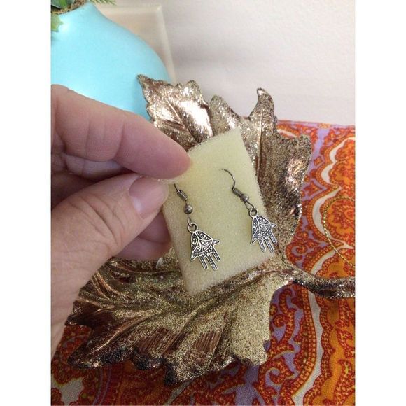 NEW Vintage Bohemian Boho Silver Earring Pierced Dangle 🍂🌸 - Picture 9 of 12